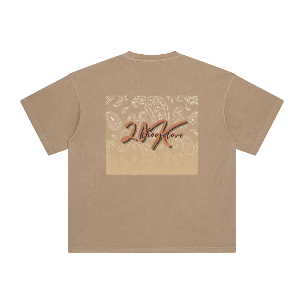'Human/Choose Love' Vintage Washed Tee