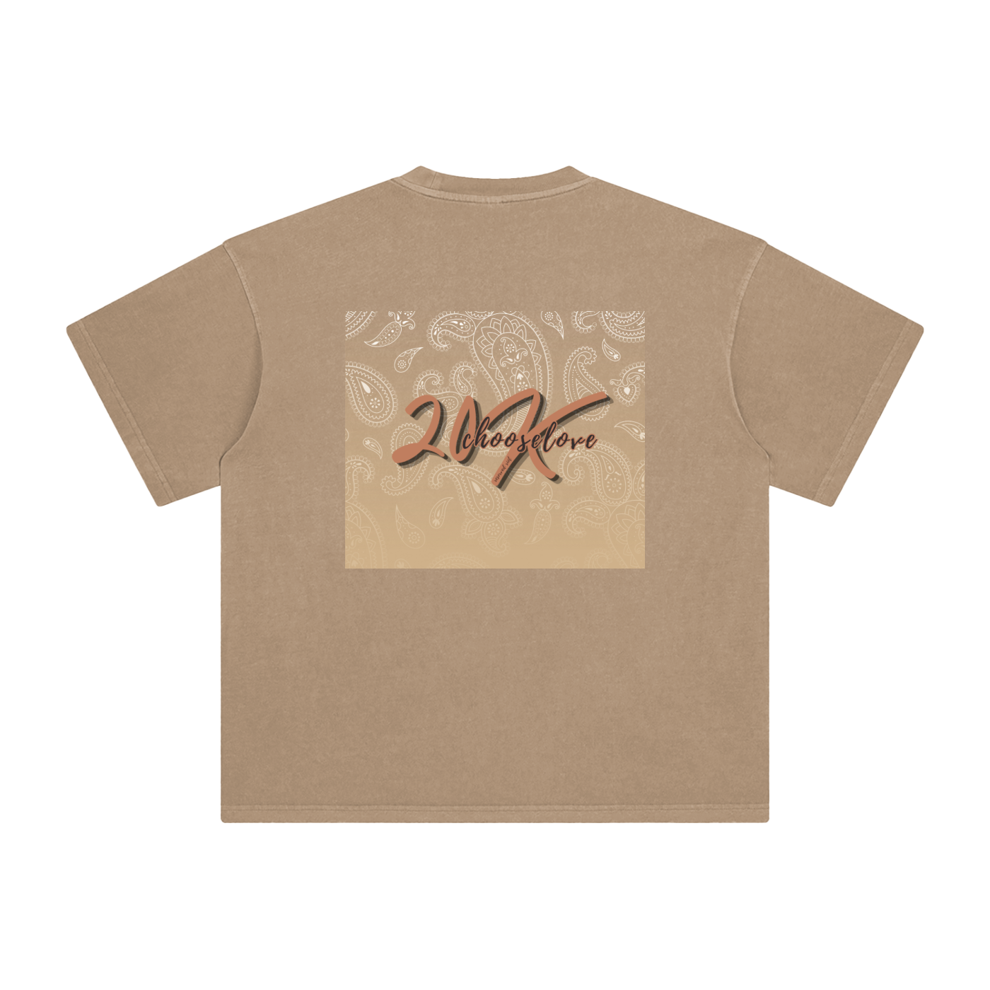 'Human/Choose Love' Vintage Washed Tee