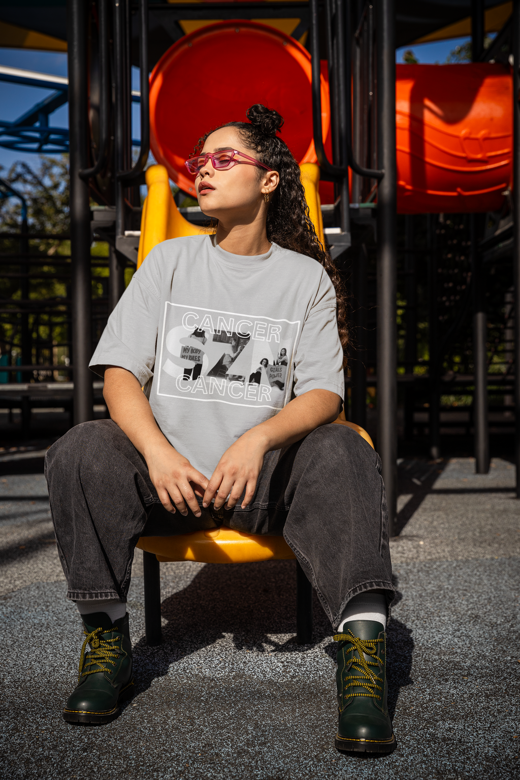 Zodiac SZN (Cancer) Lightweight Oversized Tee
