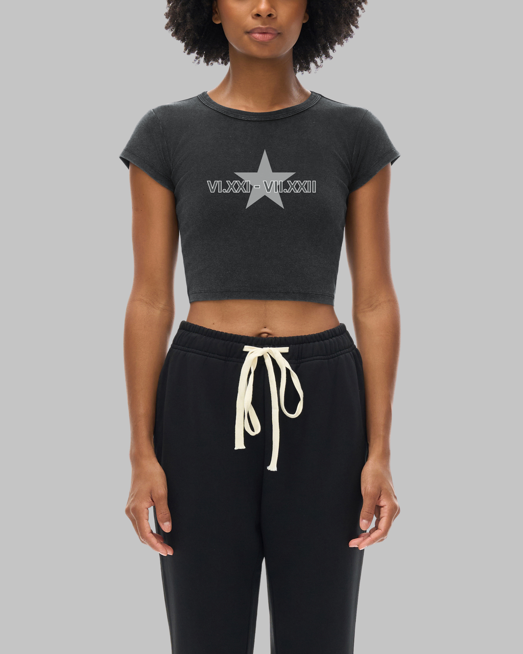 Premium Zodiac (Cancer) Vintage Washed Cropped Tee