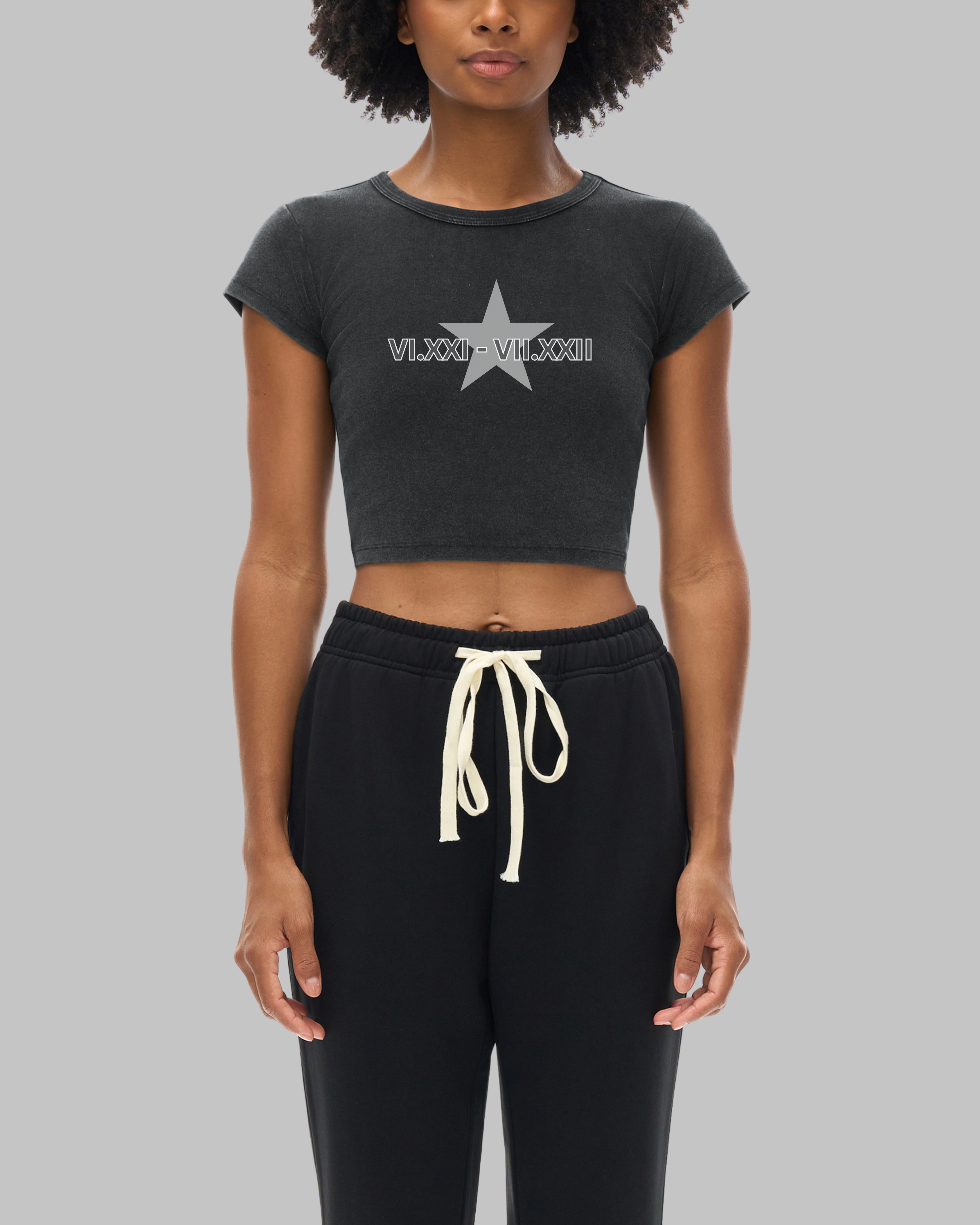Premium Zodiac (Cancer) Vintage Washed Cropped Tee