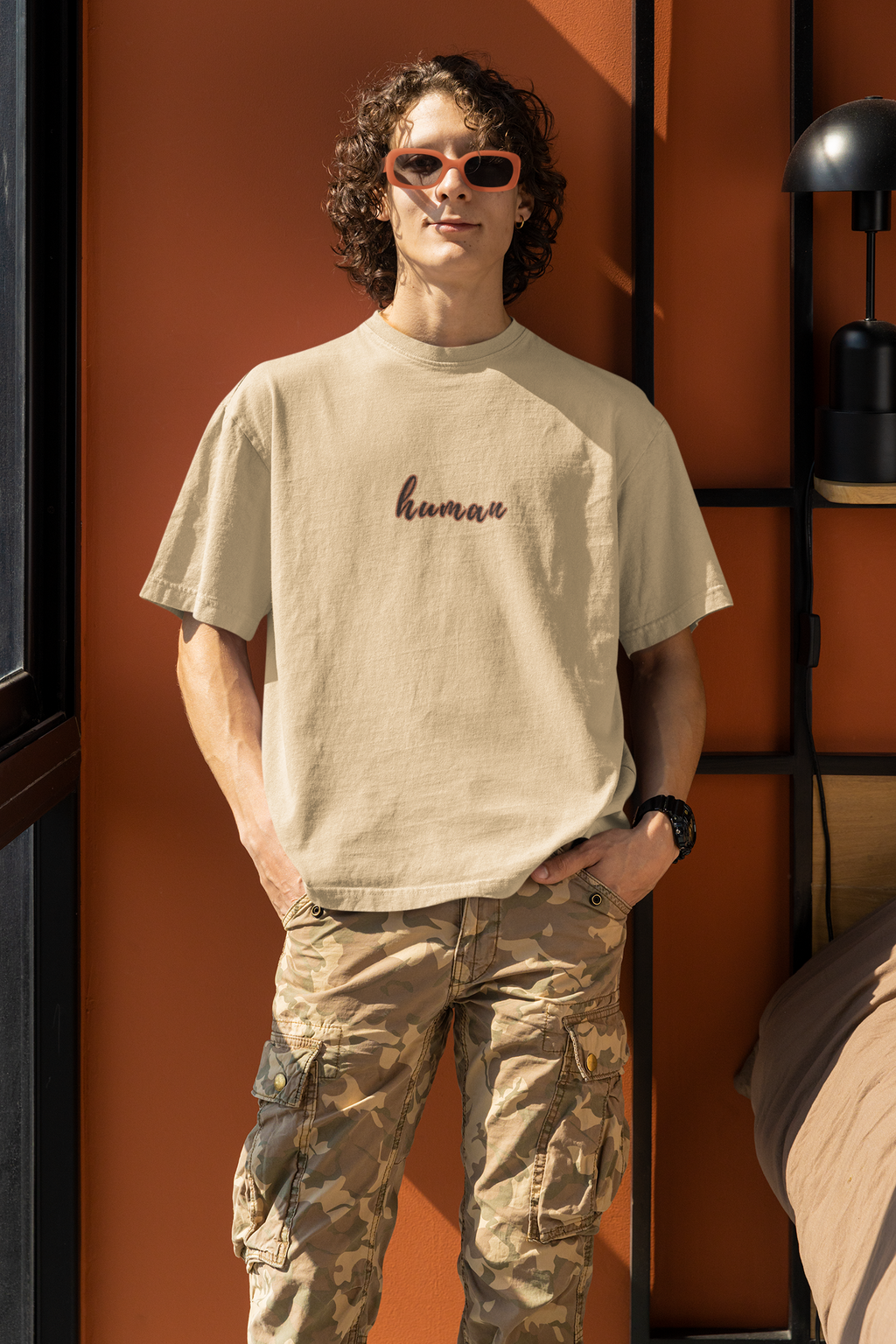'Human/Choose Love' Vintage Washed Tee